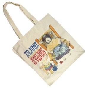 Knit or Not to Knit – Cotton Canvas Bag