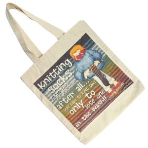 Knitting Socks – Cotton Canvas Bag