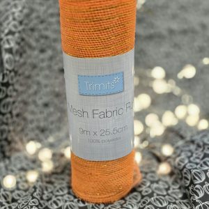 Trimits Orange Mesh Fabric Roll – 9m x 25.5cm