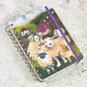 Felted Sheep medium WIRO Notebook with pockets