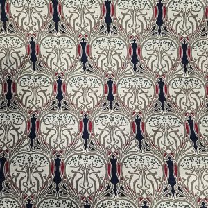 Art Nouveau Botanical Design Fabric